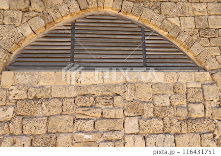 Small window as architectural housing construction in Israel. Small window as architectural housing construction in Israel. 116431751