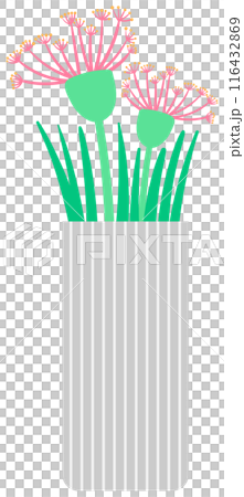 Kid hand drawn cute colorful Spring Summer flower in ceramic pot Kid hand drawn cute colorful Spring Summer flower in ceramic pot 116432869