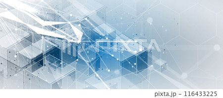Neural network concept. Connected cells with links. High technology process. Abstract futuristic background. Vector art. Neural network concept. Connected cells with links. High technology process. Abstract futuristic background. Vector art. 116433225