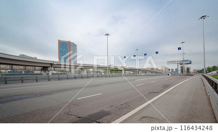 Traffic jams of roadside, transportation motion in a big city. Rush hour traffic on a city roads timelapse hyperlapse. Traffic jams of roadside, transportation motion in a big city. Rush hour traffic on a city roads timelapse hyperlapse. 116434248