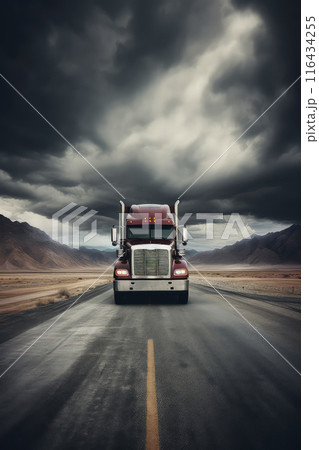 With its cargo hold bursting with products from around the world, this truck is a mobile marketplace, bringing international trade to every doorstep 116434255