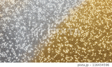 ゴールドとシルバーのホロ 光 輝き キラキラ 金色 背景のイラスト素材