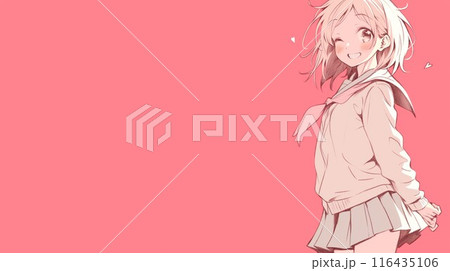 女子高生のポートレート 116435106