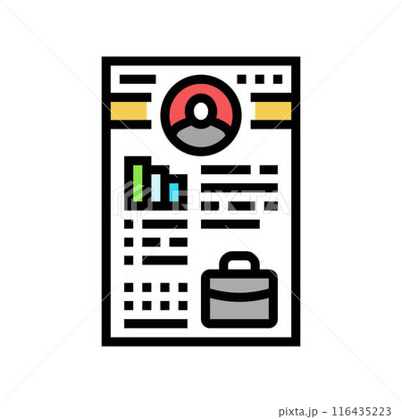 candidate persona recruitment business work job color icon vector illustration candidate persona recruitment business work job color icon vector illustration 116435223