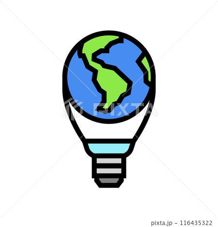 world energy audit color icon vector illustration 116435322