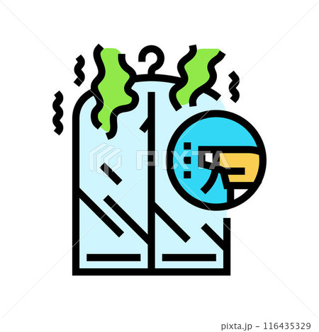 odor removal laundry wash color icon vector illustration 116435329