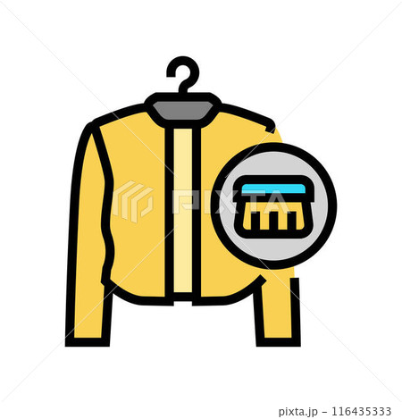 suede cleaning laundry wash color icon vector illustration suede cleaning laundry wash color icon vector illustration 116435333