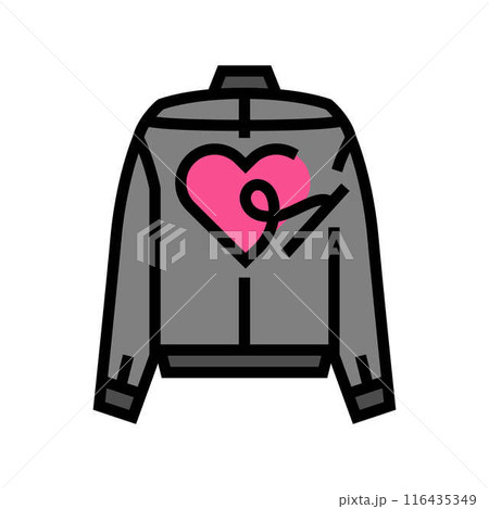 embroidered denim diy fashion handmade color icon vector illustration 116435349