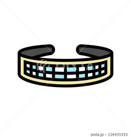 rhinestone accessories diy fashion handmade color icon vector illustration 116435353