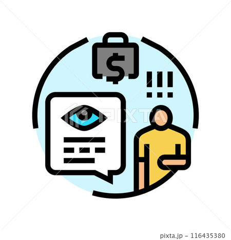 whistleblower money business cash color icon vector illustration 116435380