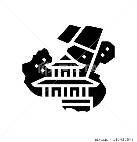 national day of the republic of china glyph icon vector illustration 116435678