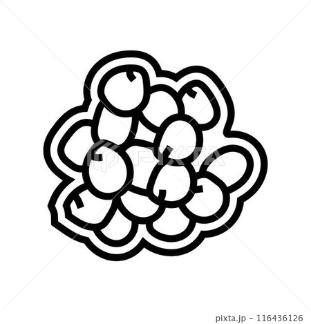 lupin allergen free product food line icon vector illustration 116436126