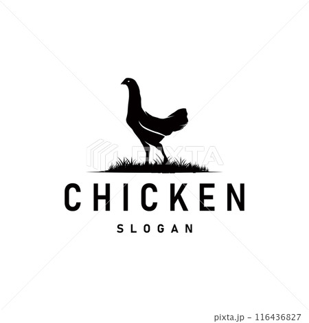 Chicken Logo, For Roast Chicken Restaurant, Farm Vector, Simple Minimalist Design For Restaurant Food Business Chicken Logo, For Roast Chicken Restaurant, Farm Vector, Simple Minimalist Design For Restaurant Food Business 116436827