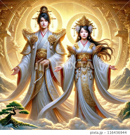 アマテルとセオリツヒメ アマテルとセオリツヒメ 116436944