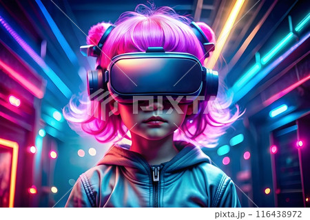 composite image of pretty pink hair wearing virtual reality headset composite image of pretty pink hair wearing virtual reality headset 116438972