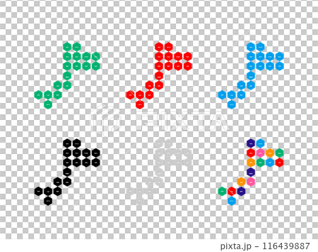 市町村入り地図_福井県_デフォルメ-05 市町村入り地図_福井県_デフォルメ-05 116439887