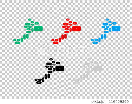 市町村入り地図＿福井県＿デフォルメ-08 116439890