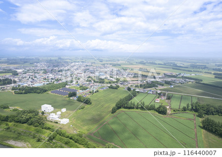 北海道 十勝平野 鹿追パーク周辺(空撮) 北海道 十勝平野 鹿追パーク周辺(空撮) 116440007