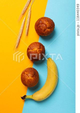 Tasty food with banana, concept of tasty food with banana Tasty food with banana, concept of tasty food with banana 116440349