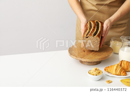 Tasty food with banana, concept of tasty food with banana 116440372