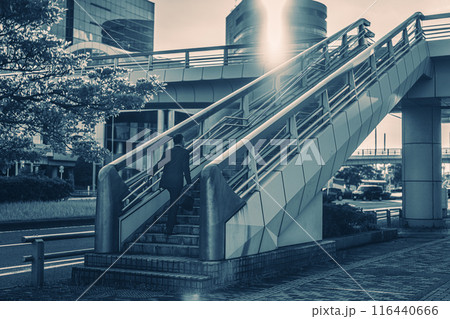 外回り営業の中年サラリーマン 116440666