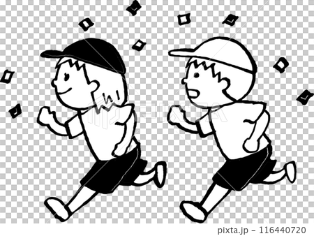 跑步比賽的插圖 116440720