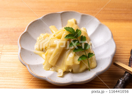 姫皮の辛子酢味噌和え 116441056