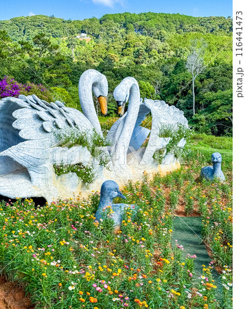 Clay Tunnel sculptures in Dalat, Vietnam Clay Tunnel sculptures in Dalat, Vietnam 116441473