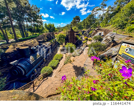 Clay Tunnel sculptures in Dalat, Vietnam 116441474