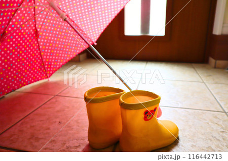 長靴と傘 長靴と傘 116442713