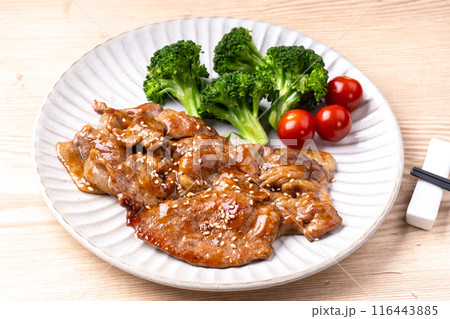 豚肉の胡麻だれ焼き 豚肉の胡麻だれ焼き 116443885