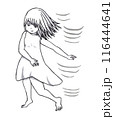 踊っている女の子 116444641