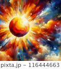 抽象・太陽 116444663