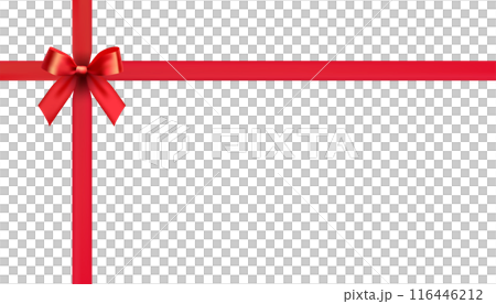 bow red ribbon design material bow red ribbon design material 116446212
