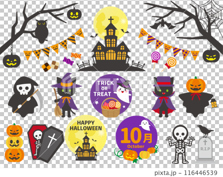 Halloween material set 116446539