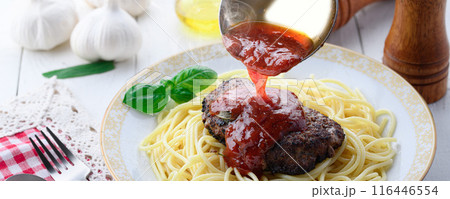 ハンバーグスパゲティ 116446554