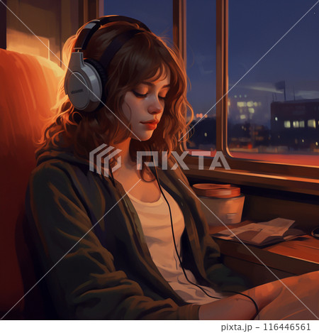 LoFi勉強している子 116446561