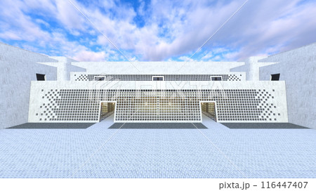 美術館の中庭 美術館の中庭 116447407