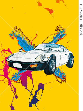 旧車イラスト 旧車イラスト 116447691