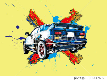 旧車イラスト 旧車イラスト 116447697