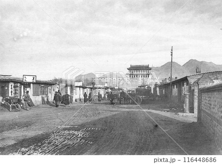 昔の中国　万里の長城　山海関 116448686