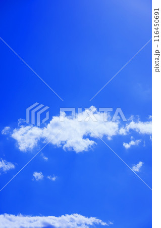 雲のある青空 (背景素材) 雲のある青空 (背景素材) 116450691