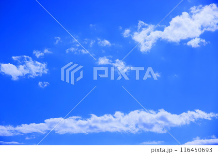 雲のある青空 (背景素材) 雲のある青空 (背景素材) 116450693