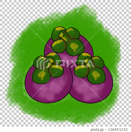 The mangosteen drawing png image 116451232
