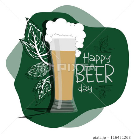 Happy beer day, National Beer Day, Oktoberfest, vector illustration, flyer, banner, social media post, poster Happy beer day, National Beer Day, Oktoberfest, vector illustration, flyer, banner, social media post, poster 116451268