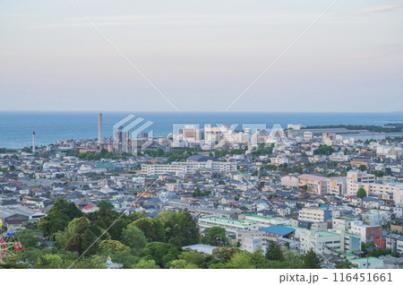 茨城　朝の日立市街 116451661