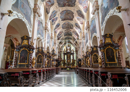 Strahov Monastery, a Premonstratensian abbey founded in 12 century, located in Strahov, Prague, Czech Republic 116452006