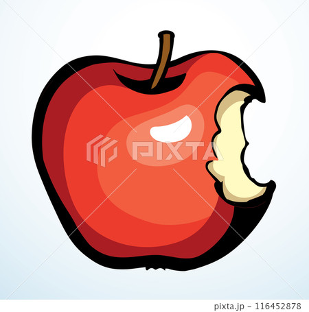 Stub from Apple. Vector drawing Stub from Apple. Vector drawing 116452878