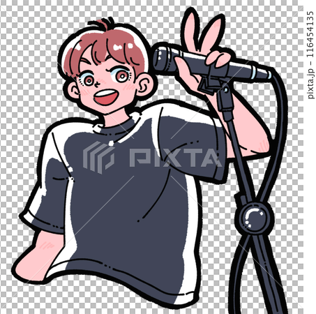 有麥克風的男孩 116454135