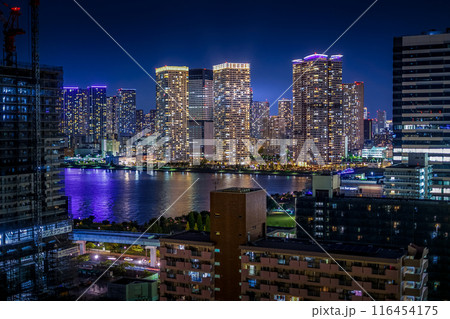 豊洲から見える東京の夜景 豊洲から見える東京の夜景 116454175
